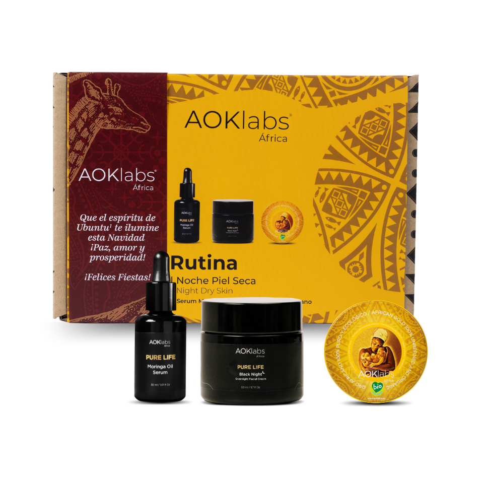 Pack Rutina Noche Piel Seca, de AOKlabs. El tratamiento nocturno para pieles secas y apagadas