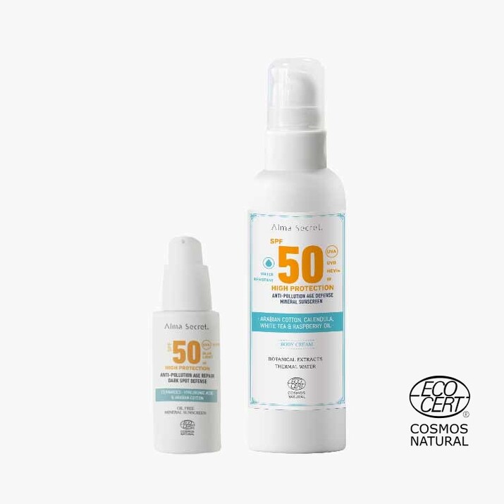 Pack Natural Suncare SPF 50: Facial + Nueva Corporal de Alma Secret