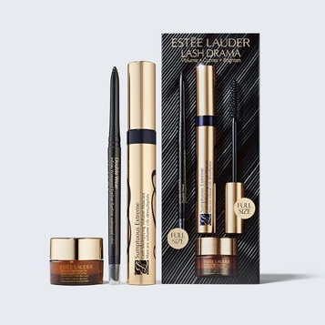 Set de máscara de pestañas para pestañas Lash Drama Volumen + Curvas + Iluminar de Estée Lauder
