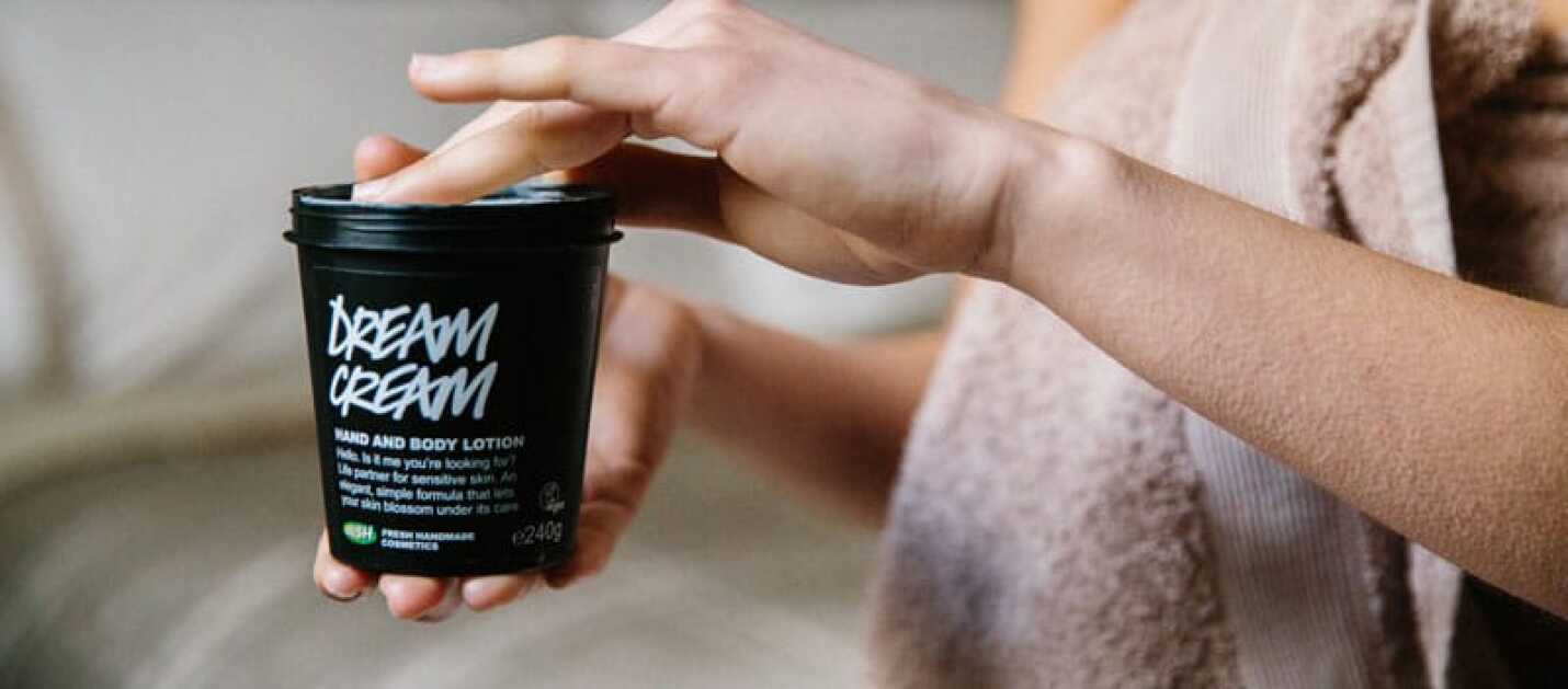Dream Cream, de Lush: calma para la piel con ingredientes de comercio justo
